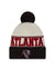 Atlanta Falcons New Era 2023 Sideline Historic Pom Cuffed Knit Hat - Cream/Black