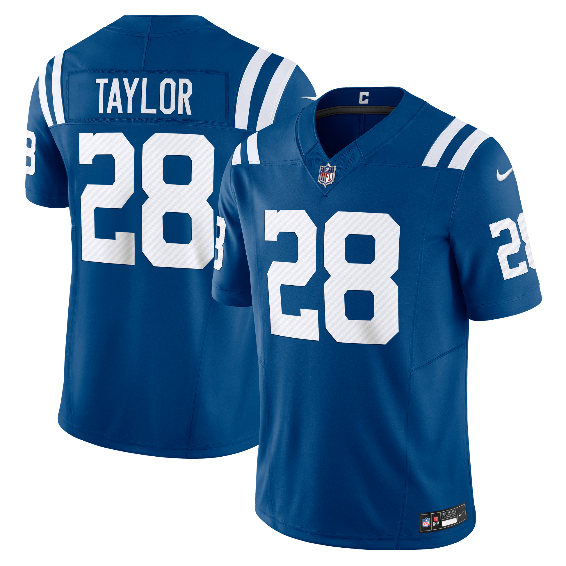 Jonathan Taylor #28 Indianapolis Colts Royal Nike Vapor F.U.S.E. Limited Jersey - Pro League Sports Collectibles Inc.