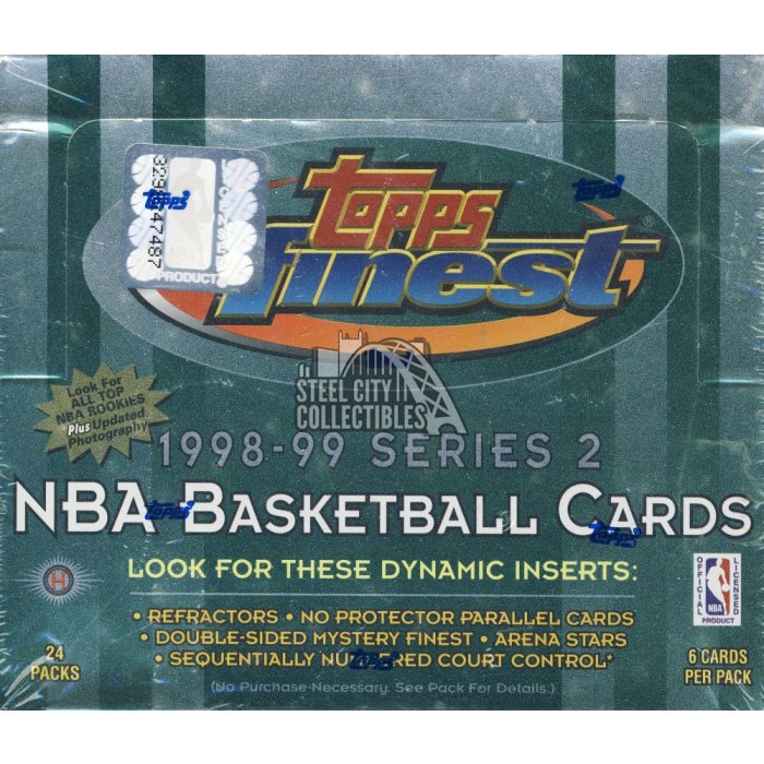Topps Finest 1998-1999 Series 2 NBA Basketball Hobby Box