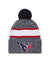 Houston Texans New Era 2023 Sideline - Sport Cuffed Pom Knit Hat - Navy