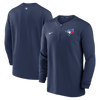 Toronto Blue Jays Nike Navy Authentic Game Time Performance Quarter-Zip Top