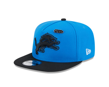 Detroit Lions New Era Blue/Black 2024 Inspire Change A-Frame 9FIFTY Snapback Hat