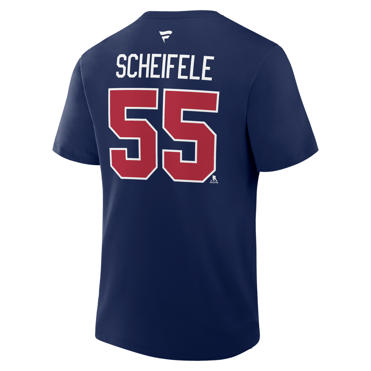 Mark Scheifele #55 Winnipeg Jets Fanatics Authentic Stack Name and Number T-Shirt - Navy