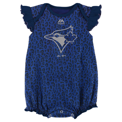 Infant Girl's Toronto Blue Jays Sparkle Romper 2-Pack Creeper Set