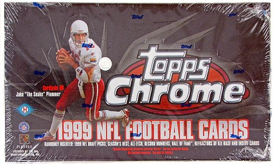 Topps Chrome 1999 NFL Football Cards Hobby Box