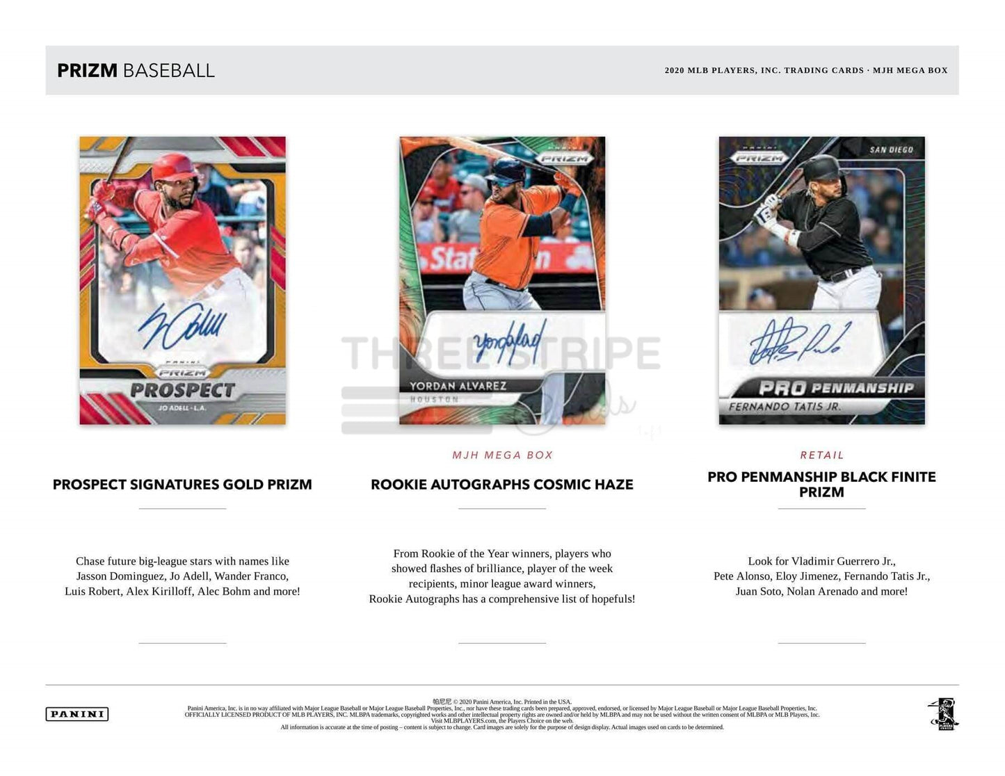 Panini Prizm 2020 Major League Baseball Mega Box