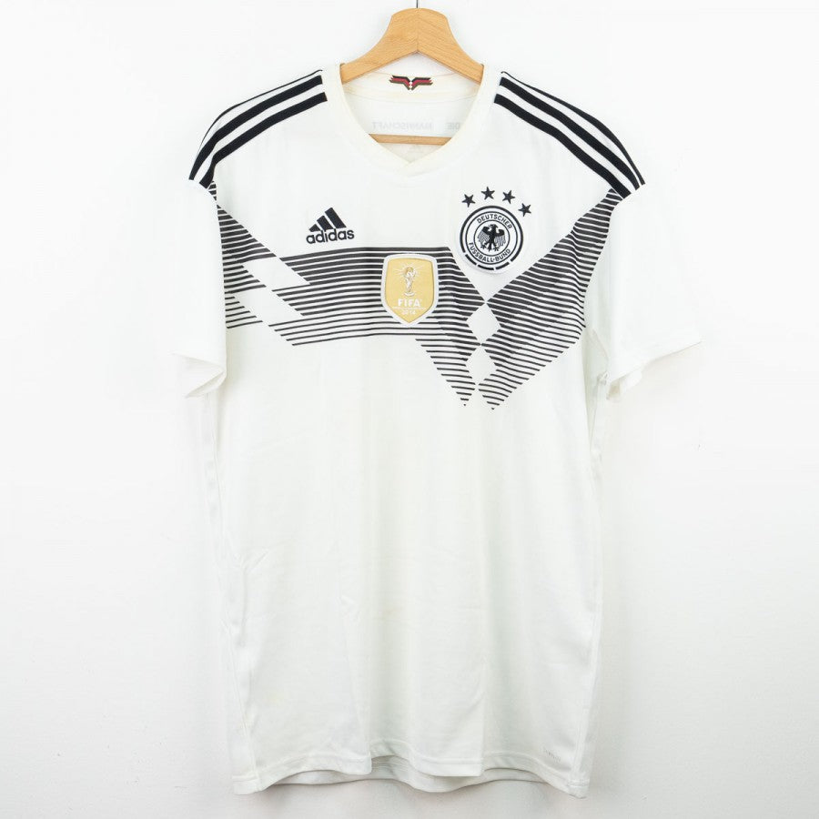 Women's Germany DEUTSCHER FUSSBALL-BUND Adidas 2014 FIFA World Champions Replica Jersey - White