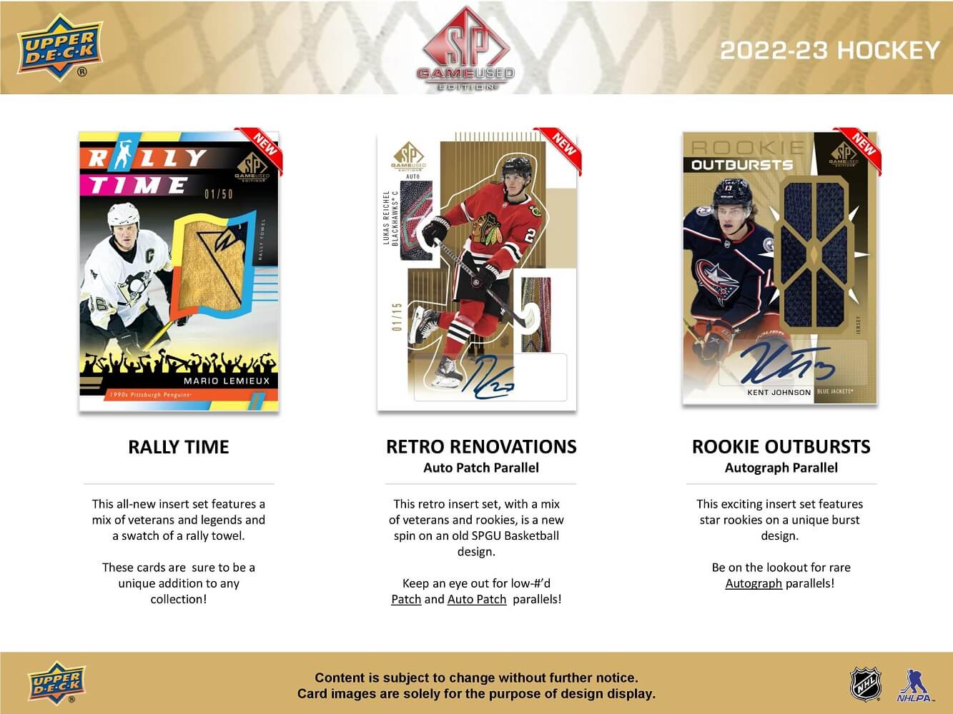 2022-23 Upper Deck SP Game Used Hockey Cards Hobby Box