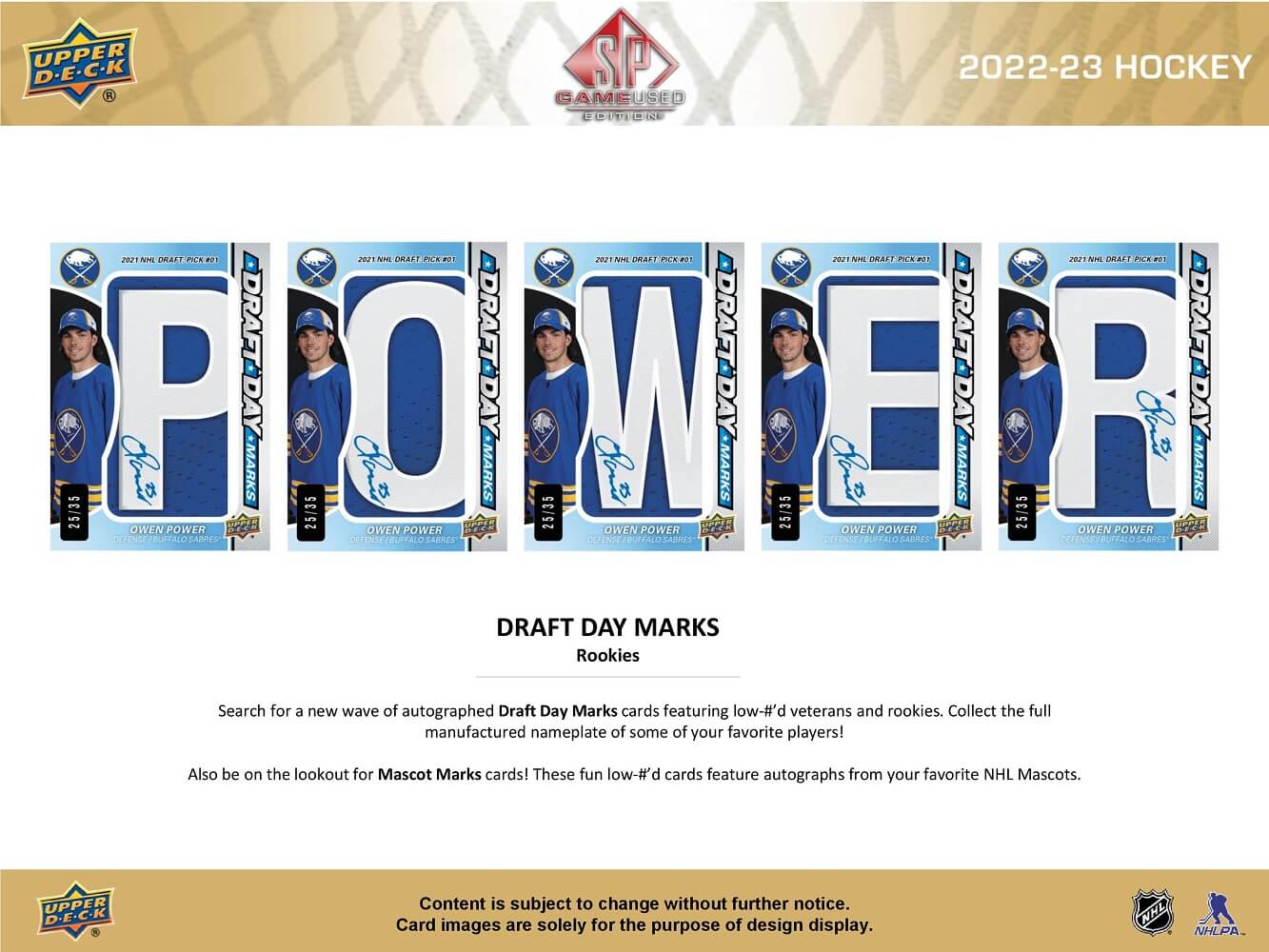 2022-23 Upper Deck SP Game Used Hockey Cards Hobby Box