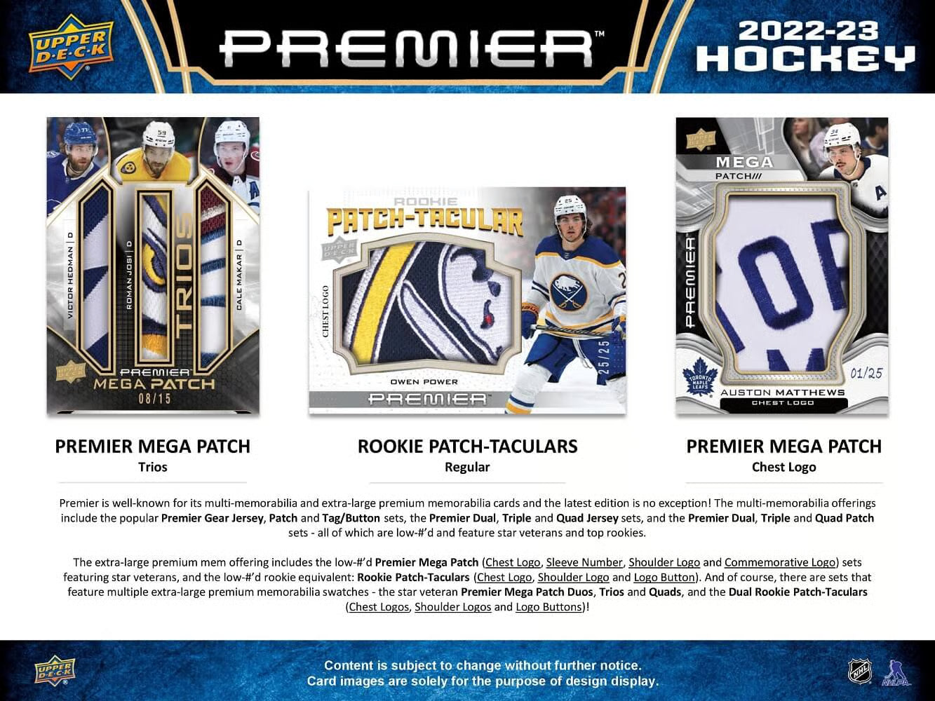 2022-23 Premier Upper Deck Hockey Cards Hobby Box