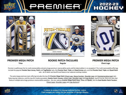 2022-23 Premier Upper Deck Hockey Cards Hobby Box