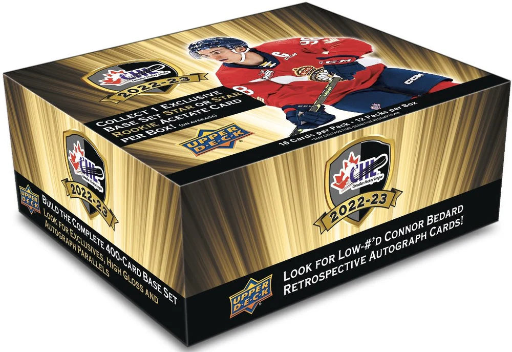 2022-23 CHL Upper Deck Hockey Cards Hobby Box