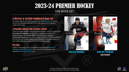 2023-24 Premier Upper Deck Hockey Cards Hobby Box