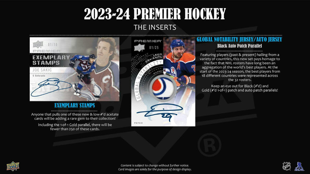 2023-24 Premier Upper Deck Hockey Cards Hobby Box