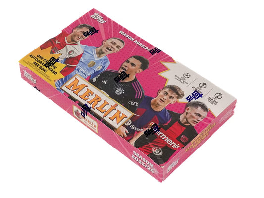 2023-24 Topps Merlin Collection UEFA Club Competitions Soccer Hobby Box