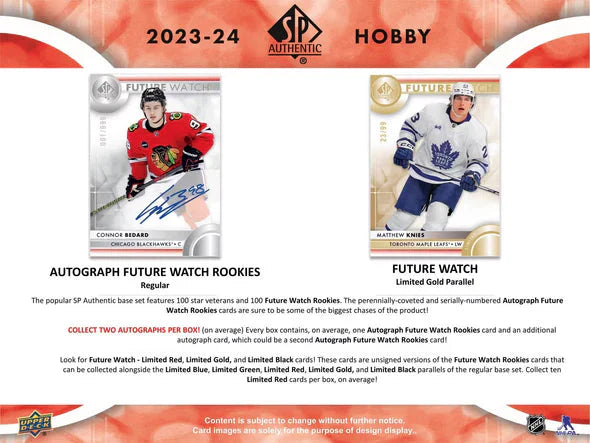 2023-24 Upper Deck SP Authentic Hockey Cards Hobby Box