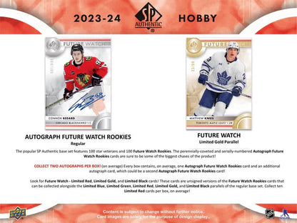 2023-24 Upper Deck SP Authentic Hockey Cards Hobby Box
