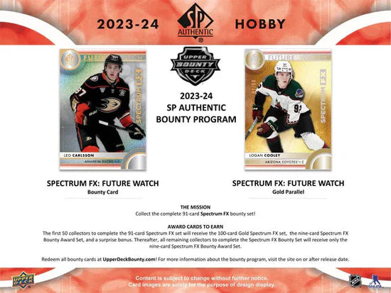 2023-24 Upper Deck SP Authentic Hockey Cards Hobby Box