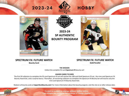 2023-24 Upper Deck SP Authentic Hockey Cards Hobby Box