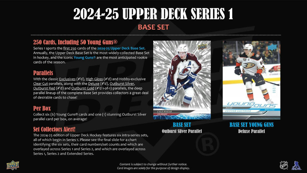 2024-25 Upper Deck Cards Series One Hobby Box