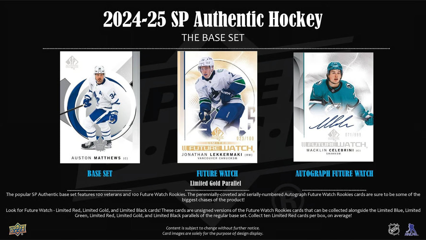 2024-25 Upper Deck SP Authentic Hockey Cards Hobby Box