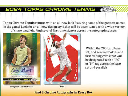 2024 Topps Chrome Collection Tennis Hobby Box