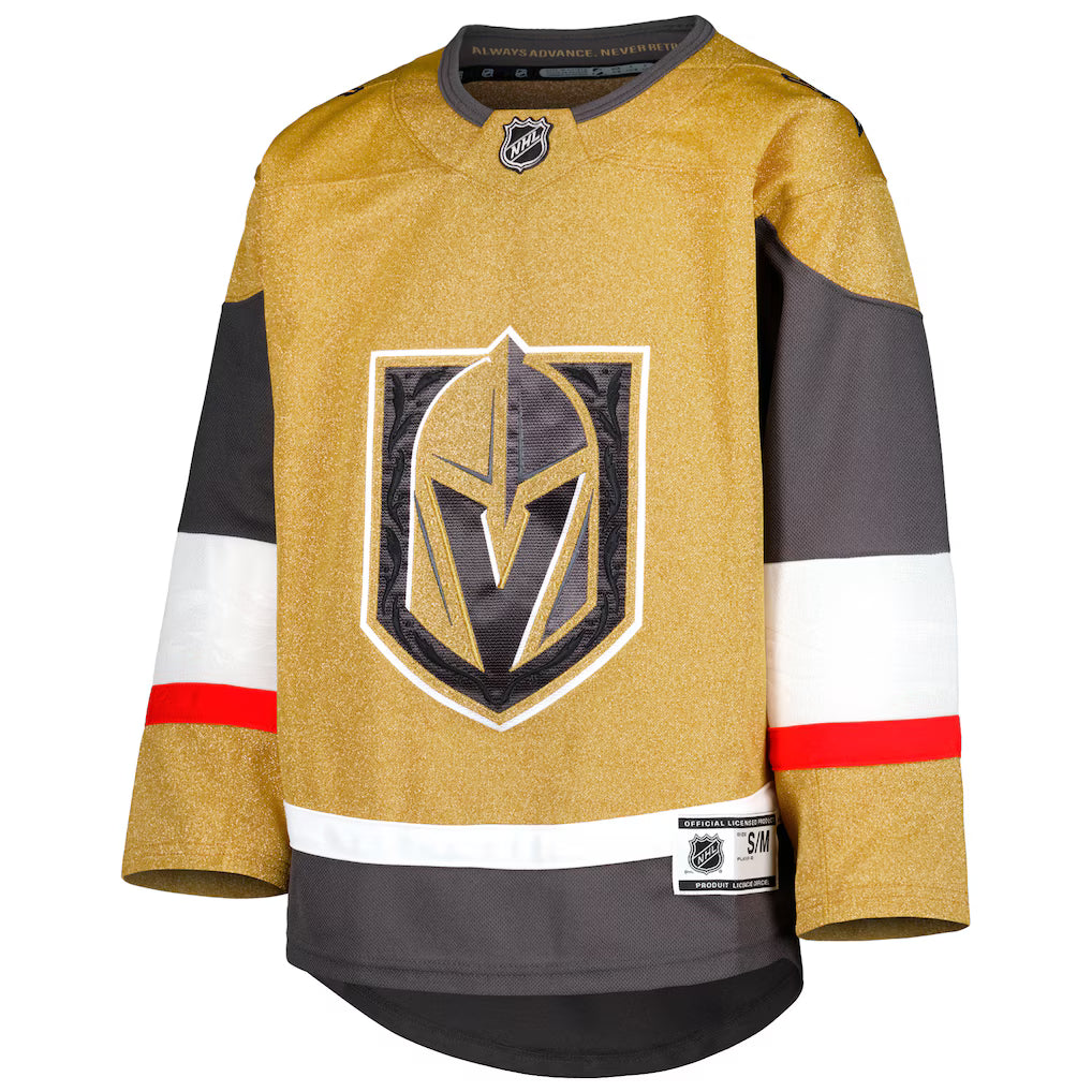 Youth Vegas Golden Knights Premier Home Jersey - Gold