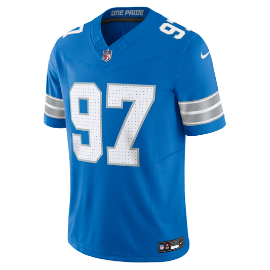 Aidan Hutchinson #97 Detroit Lions Nike Vapor F.U.S.E. Limited Jersey - Blue