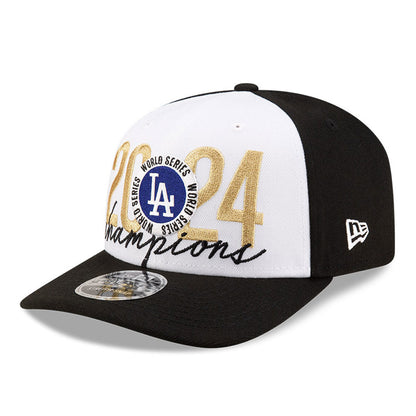 Los Angeles Dodgers New Era White/Black 2024 World Series Champions Locker Room 9SEVENTY Stretch-Snap Hat