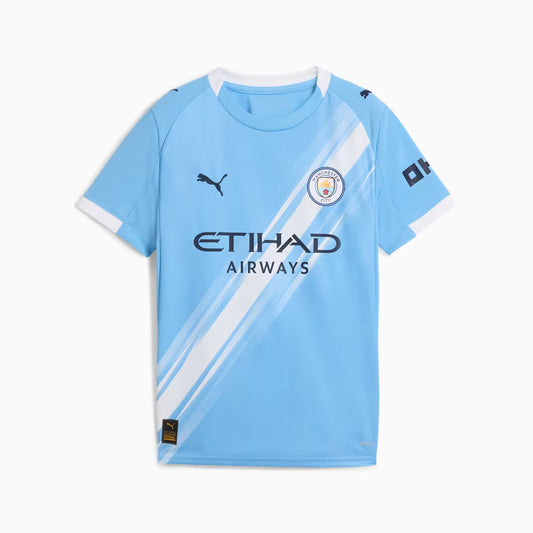 Youth Manchester City MCFC Puma 2025/26 Home Replica Jersey