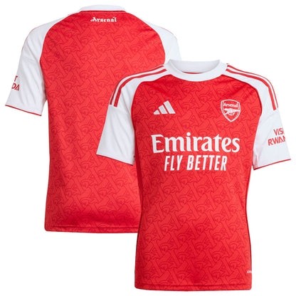 Youth Arsenal FC Adidas 25-26 Red Home Replica Jersey