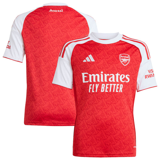Youth Arsenal FC Adidas 25-26 Red Home Replica Jersey