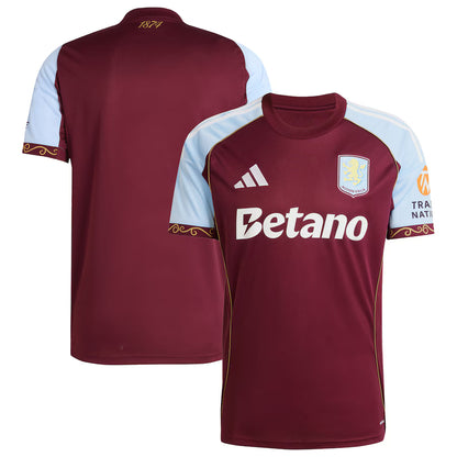 Aston Villa FC Adidas 2025/26 Home Replica Jersey - Claret