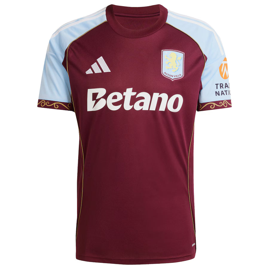 Aston Villa FC Adidas 2025/26 Home Replica Jersey - Claret