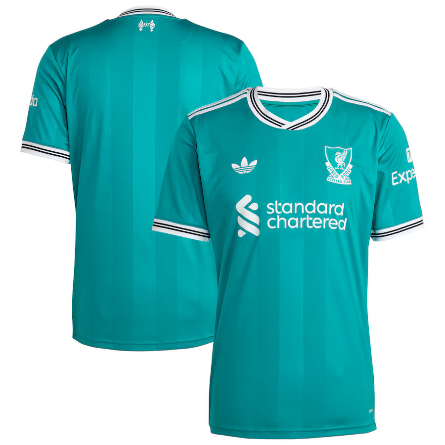 Liverpool F.C. Adidas 2025/26 Third Replica Jersey - Cyan