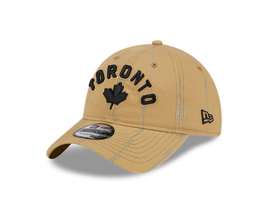 Toronto Raptors New Era 23/24 City Edition 9TWENTY Adjustable Hat - Tan - Pro League Sports Collectibles Inc.