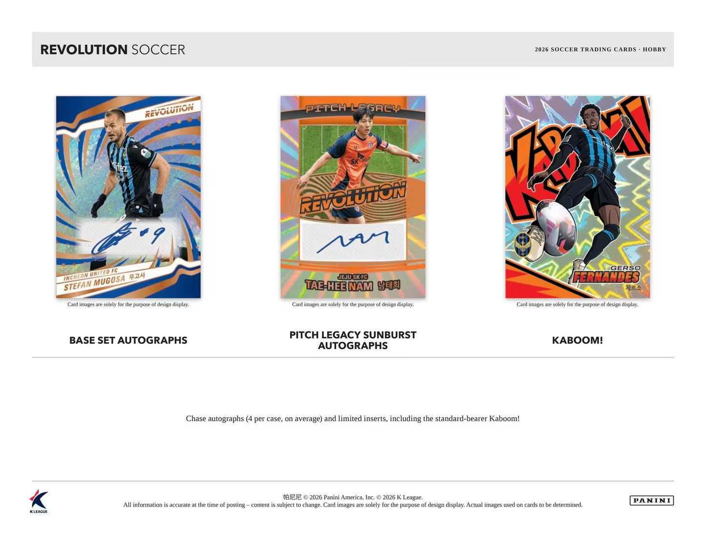 2026 Panini K League Revolution Soccer Hobby box