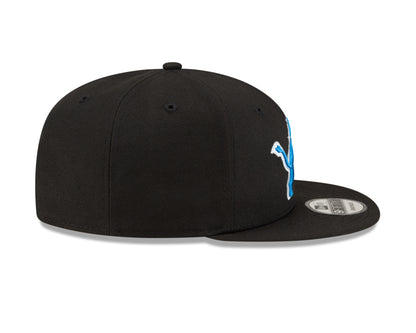 Detroit Lions New Era NFL Basic 9FIFTY Adjustable Snapback Hat - Black - Pro League Sports Collectibles Inc.