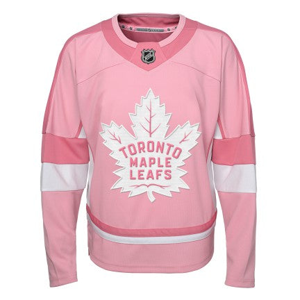 Child Girls Toronto Maple Leafs Pink Fashion Jersey