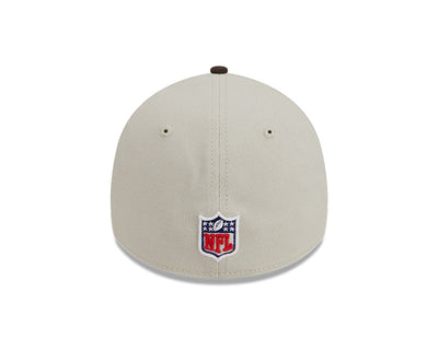 Cleveland Browns New Era 2023 Historic Sideline 39THIRTY Flex Hat - Cream/Brown - Pro League Sports Collectibles Inc.