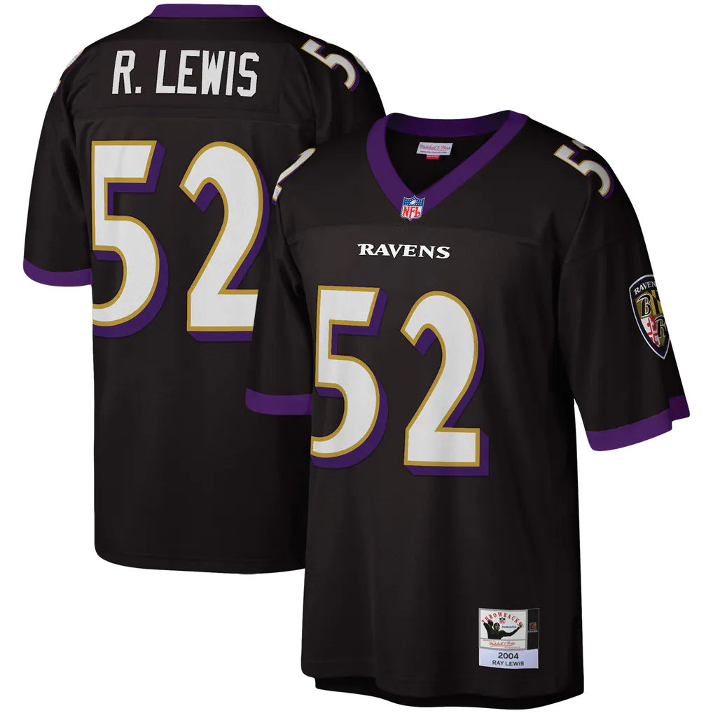 Ray Lewis #52 Baltimore Ravens 1994 Mitchell & Ness Retired Legacy Jersey - Black