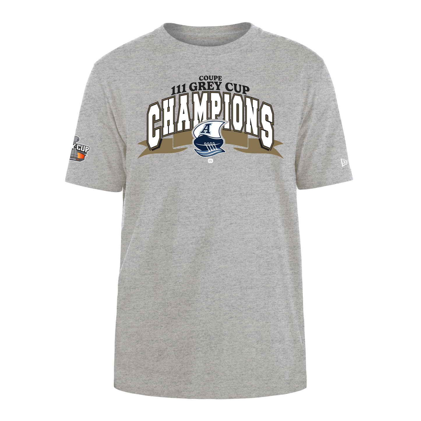 TORONTO ARGONAUTS 2024 GREY CUP CHAMPIONSHIP New Era Locker Room T-Shirt