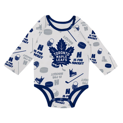 Infant Toronto Maple Leafs 3-Piece Creeper, Hat, and Pants Set - Pro League Sports Collectibles Inc.