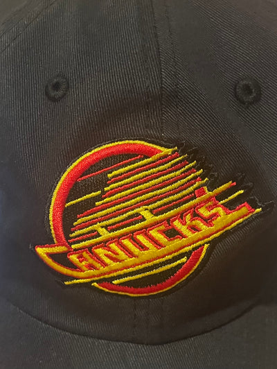 Vancouver Canucks Vintage Dom Flat Black Clean Up '47 Brand Adjustable Hat