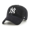 New York Yankees THICK CORD Clean Up '47 Brand Adjustable Hat - Black - Pro League Sports Collectibles Inc.