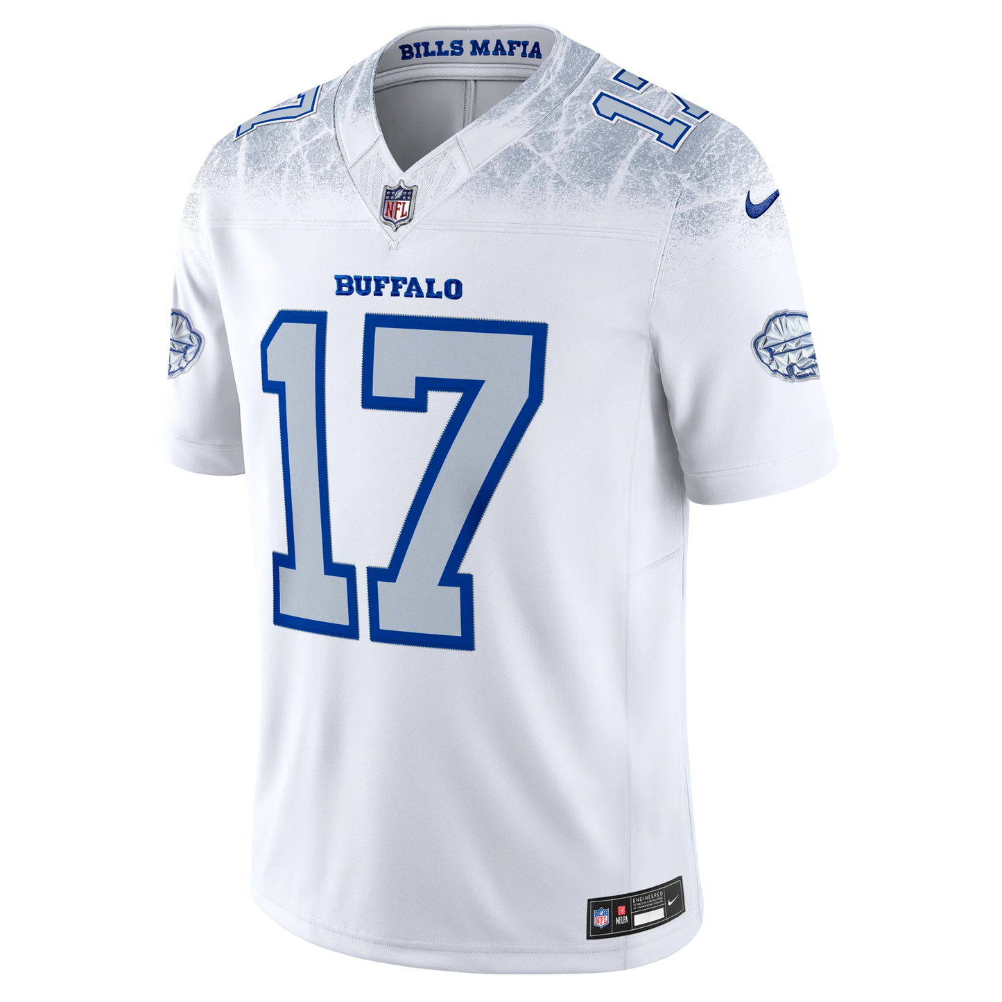 Josh Allen #17 Buffalo Bills White Vapor Nike Rivalries F.U.S.E. Player Limited Jersey - Snow White