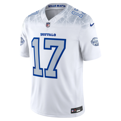 Josh Allen #17 Buffalo Bills White Vapor Nike Rivalries F.U.S.E. Player Limited Jersey - Snow White