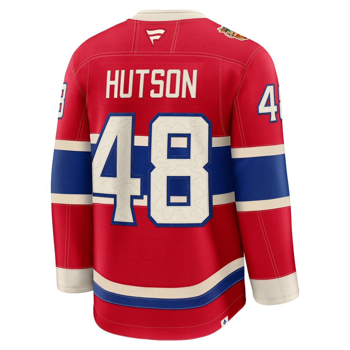 Montreal Canadiens Lane Hutson #48 Fanatics 2026 NHL Heritage Classic Premium Player Jersey - Red