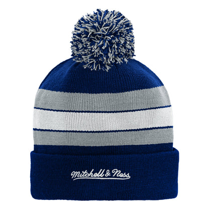 Youth Toronto Maple Leafs Mitchell and Ness HWC Stripe Beanie Toque