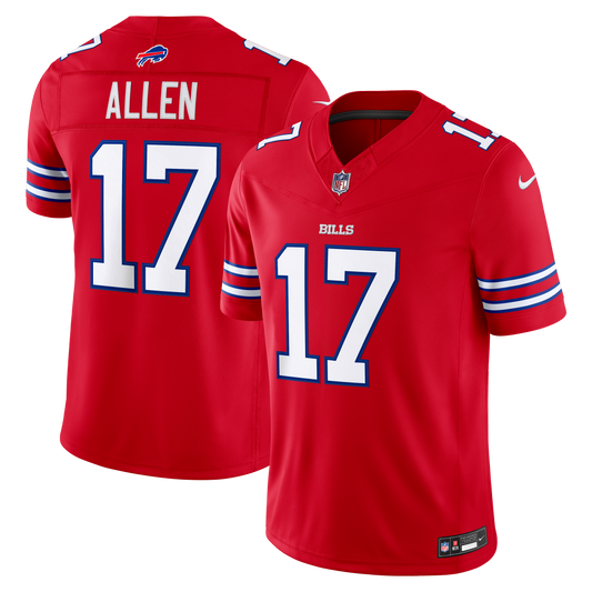 Josh Allen #17 Buffalo Bills Vapor F.U.S.E. Stitched Limited Jersey - Red